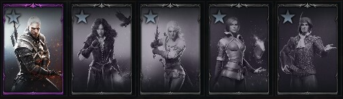 Lost Ark The Witcher Card Set featuring 5 Witcher Characters