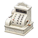 Antique cash register|White