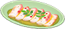 Barred-knifejaw carpaccio