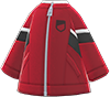 Berry red windbreaker