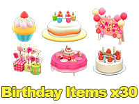 Birthday Items x30