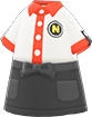 Black fast-food uniform