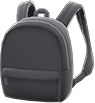 Black simple backpack