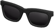 Black simple sunglasses