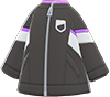 Black windbreaker