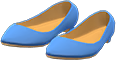 Blue basic pumps