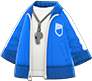 Blue open track jacket