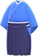 Blue samurai hakama