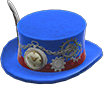 Blue steampunk hat