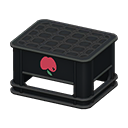 Bottle crate|Apple Logo Black