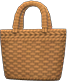 Brown basket bag