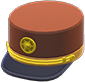 Brown conductor's cap