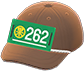 Brown market auctioneer's cap