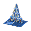 Card tower|Blue