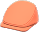 Coral plain paperboy cap