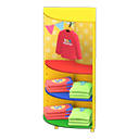 Corner clothing rack|Casual clothes Displayed clothing Colorful