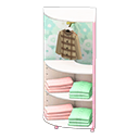 Corner clothing rack|Neutral-tone clothes Displayed clothing Pastel