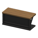 Counter table|Black & dark wood