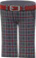 Dark gray checkered school pants