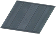 Dark square tile