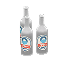 Decorative bottles|White labels Label White
