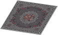 Elegant black rug
