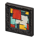 Fancy frame|Abstract painting Art genre Black