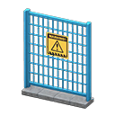 Fence|Danger Sign Blue
