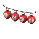 Festival-lantern set|Matsuri (Festival) Lantern pattern Red