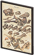 Framed fossil poster