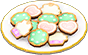 Frosted cookies
