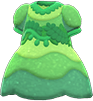 Glowing-moss dress