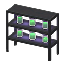 Glowing-moss-jar shelves|Black