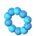 Glowing-moss wreath|Blue