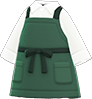 Green barista uniform