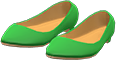 Green basic pumps