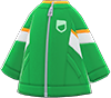 Green windbreaker