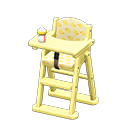 High chair|Yellow Fabric Yellow