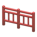 Iron fence|  Red