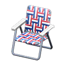 Lawn Chair|Red & White & Blue