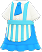 Light blue café-uniform dress