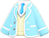 Light blue school uniform with necktie