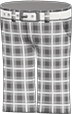 Light gray checkered school pants