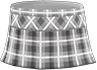 Light gray checkered school skirt