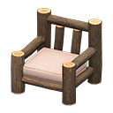 Log Chair|Dark Wood
