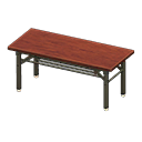 Long folding table|Dark wood