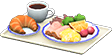 Luncheon plate meal