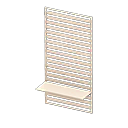 Medium wooden partition|White wood