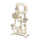 Meter and pipes|White