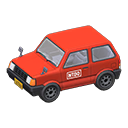 Minicar|White text Sticker Red